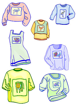 卡通衣服图片_卡通衣服素材_卡通衣服模板免费下载