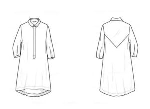 品牌公司是这样画款式图的 带你全面了解企业服装款式图